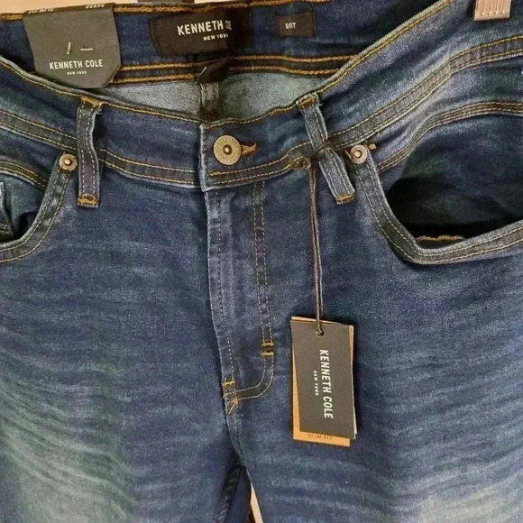 KENNETH COLE Jean SLIM FIT 34 X 32 LOW RISE WAIST - Picture 2 of 10